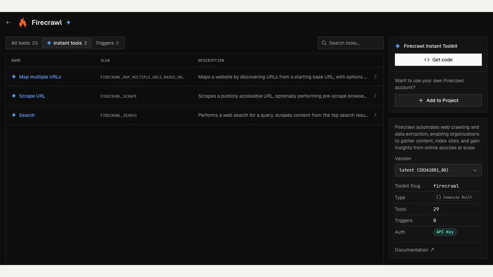 Composio Instant makes a tool call a spending decision