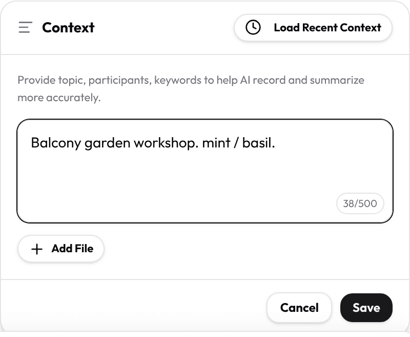 Set language and context