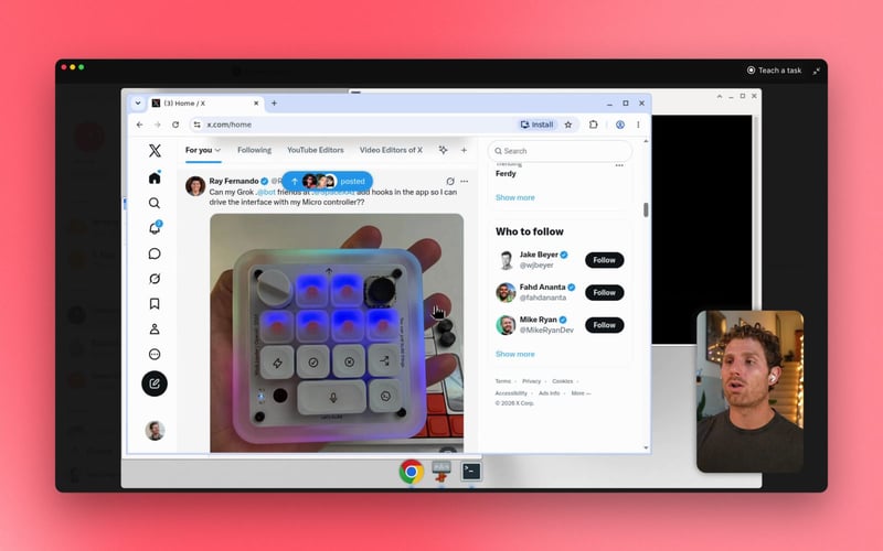 xAI's official Grok Bot guide shows its cloud computer and browser